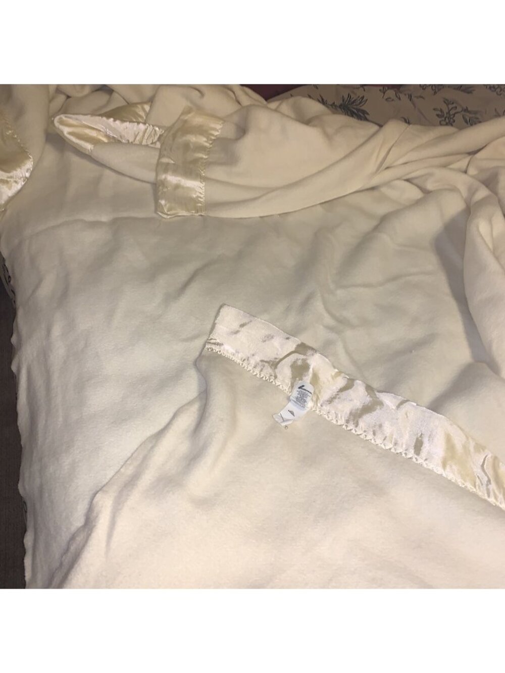 Vintage Fieldcrest Touch of Class Blanket Full Size Champagne Ivory Style 11208